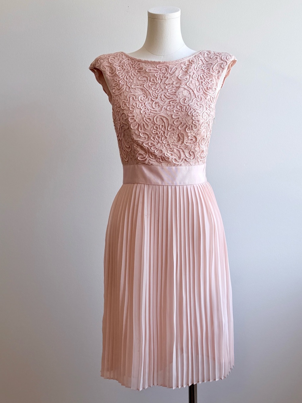 Ted Baker Lace Pleated Dress - size 0